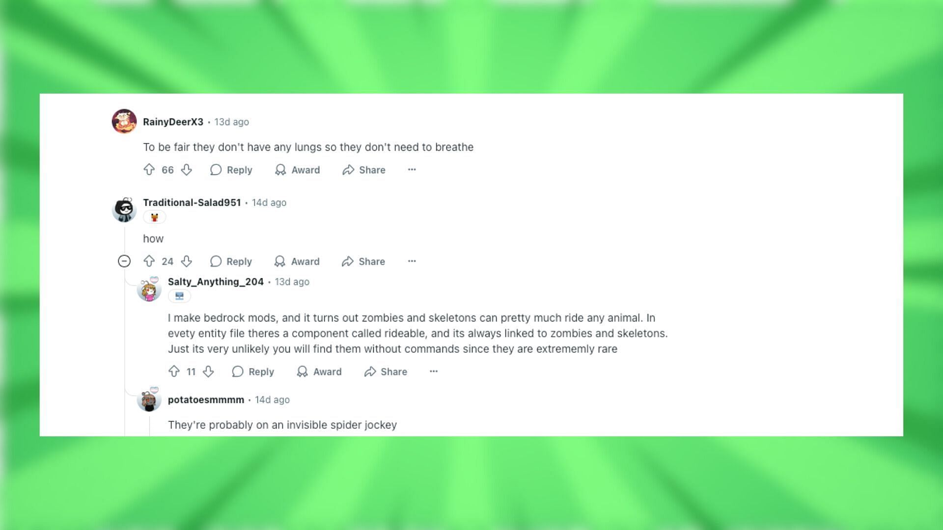 Reddit reacts to the fishen jockey find (Image via Reddit)